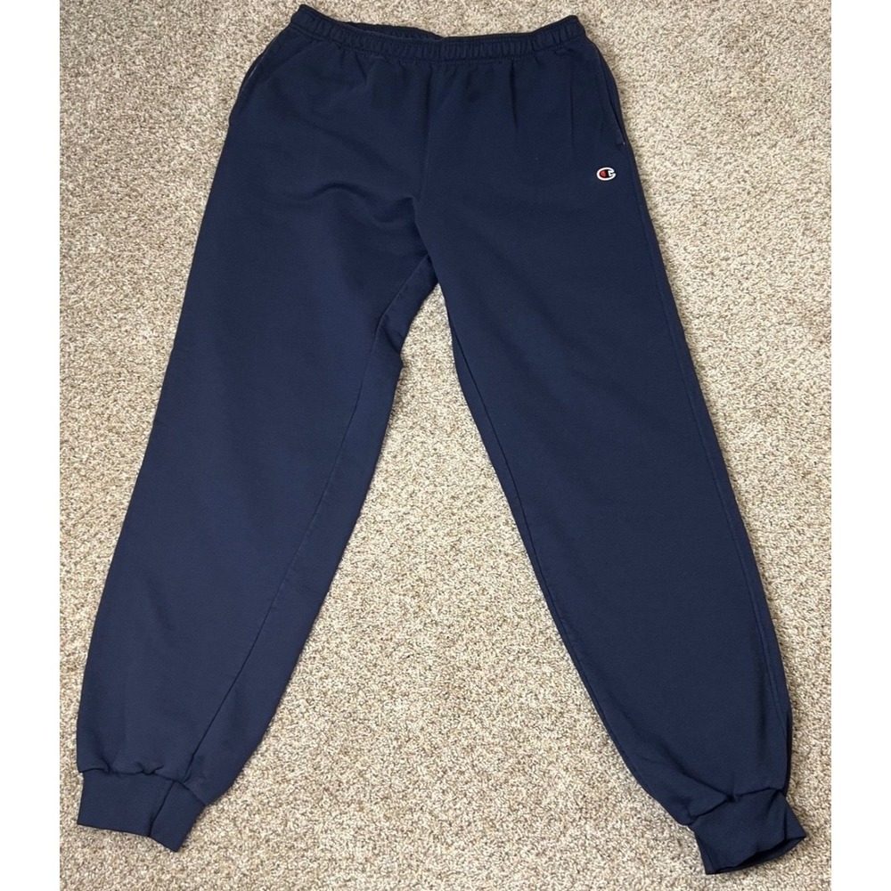 Champion Mens Eco Fleece Sweatpants Navy Blue Joggers XLT Extra Large Tall